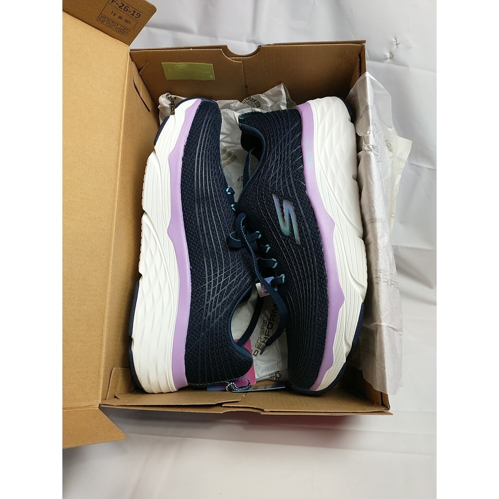 SKECHERS WOMEN'S MAX CUSHIONING ELITE 17693NVLV RUNNING SHOES Size 11 Ortholite - Picture 3 of 16
